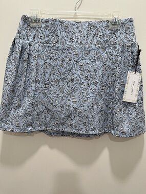 Laura Ashley Blue Floral performance skort size small
